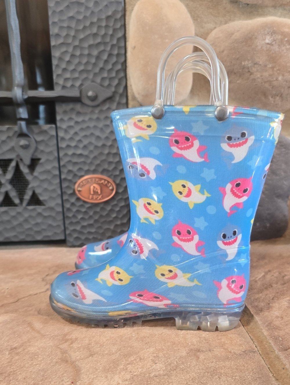 BabyShark Rainboots Toddler Size 7